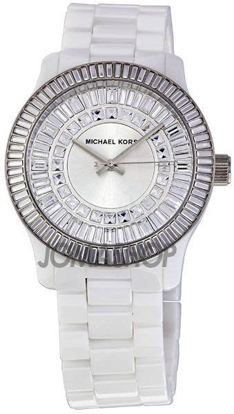 michael kors damen uhr montre weiß zirkonia keramik mk5361|michael kors armband herren.